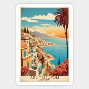 Argyroupoli Greece Vintage Tourism Travel Magnet